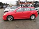 2004 TOYOTA MATRIX XR RED 1.8L AT Z17566